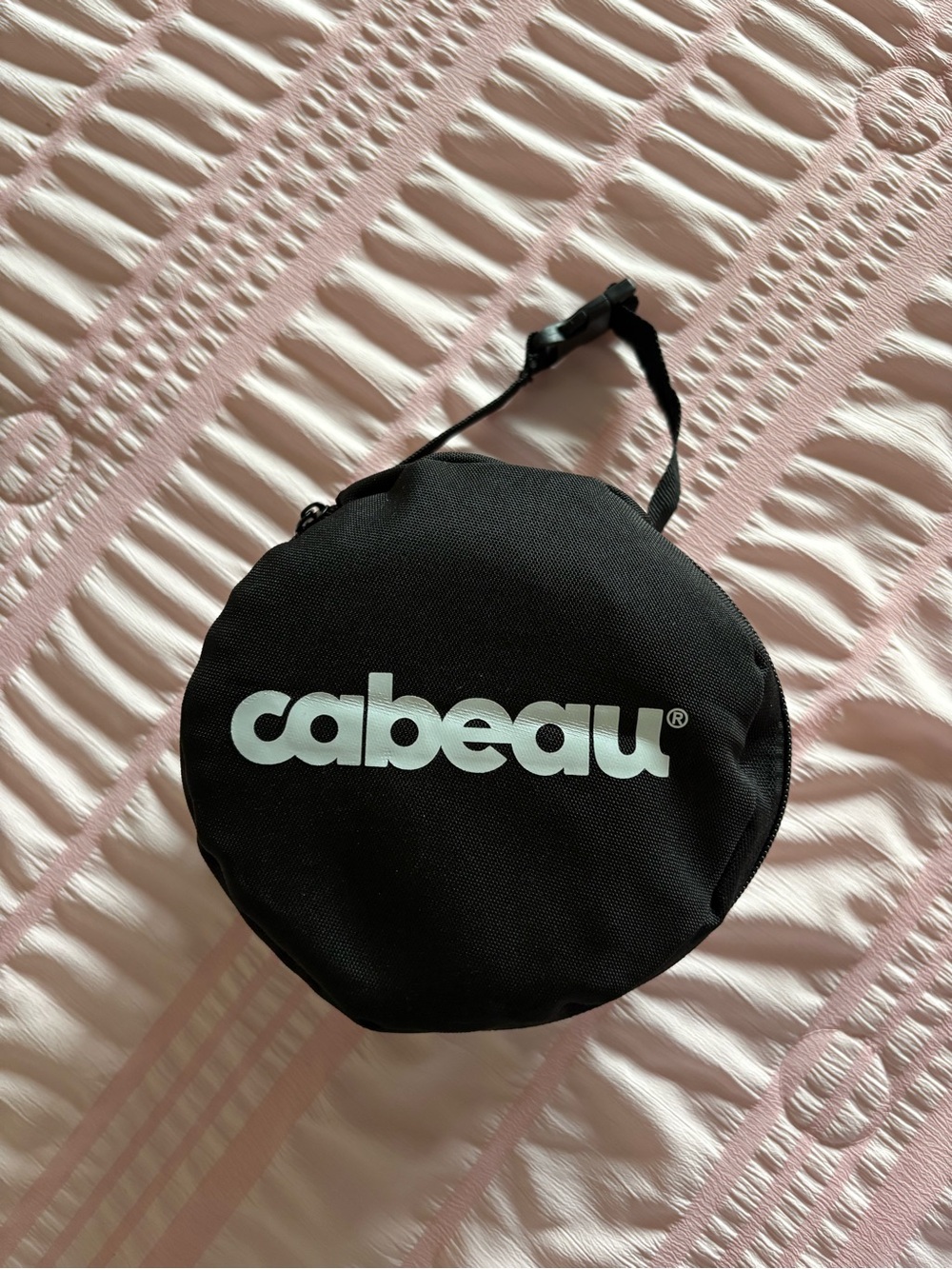 Cabeau Travel Pillow Case in Black with White Logo